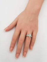 3.07 Ctw Marquise Diamond & 14k Gold Engagement Ring 7.8g Size 5.75 Fw0426pzxzdu