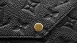 Louis Vuitton Pochette Félicie In Black Monogram Empreinte Leather Fw12loxzdu