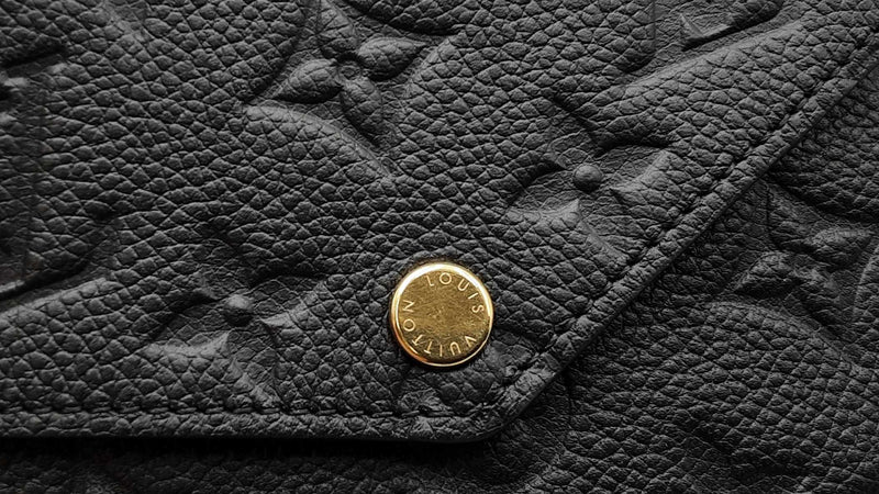 Louis Vuitton Pochette Félicie In Black Monogram Empreinte Leather Fw12loxzdu