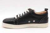 Christian Louboutin Junior Louis Black Leather Sneakers Size 41 Eb0925lorsa