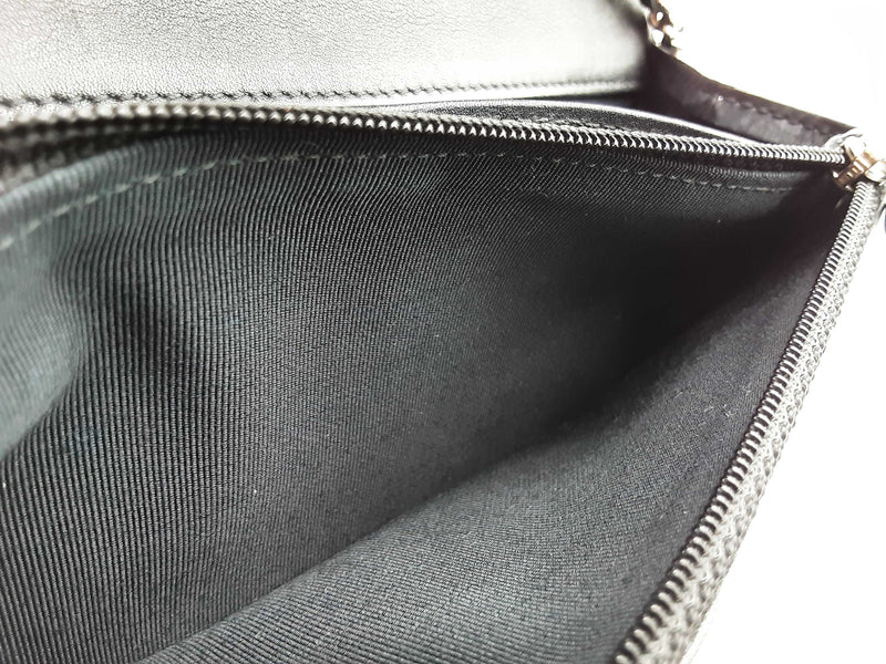 Chanel Wallet On Chain Black Quilted Patent Leather Crossbody Bag Do0825lpcrde