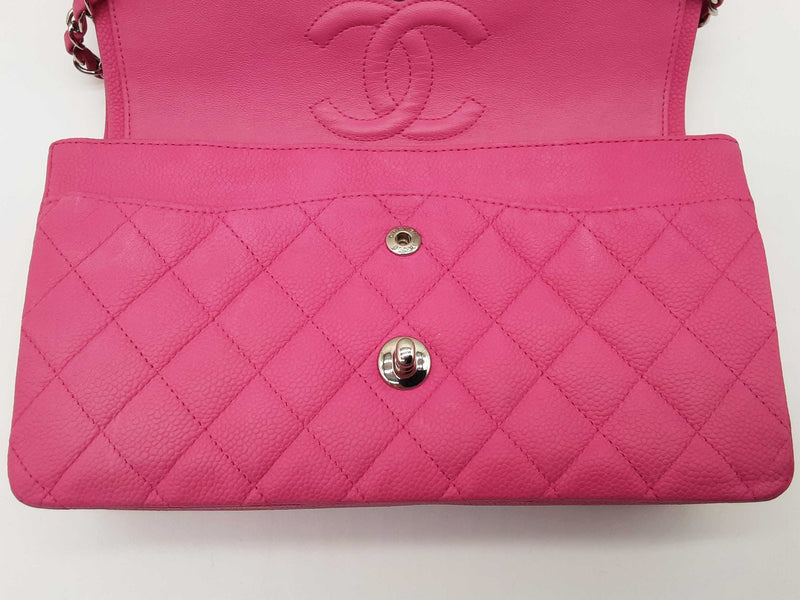 Chanel Classic Double Flap Pink Quilted Suede Cavier Shoulder Bag Do0825ixzxde