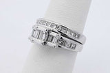 1.48cttw Diamond Ring In 14k White Gold 6.6 Grams Size 5.75 Eb0726wcrsa