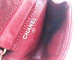Chanel Lambskin Classic Micro Flap Red Bag Aa0926iorsa