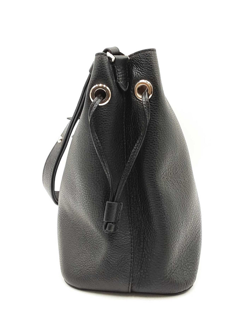 Kate Spade Marti Bucket Bag In Black Pebbled Leather Fw0525wzdu