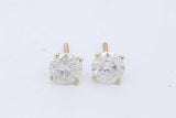 3.0cttw Diamond Stud Screwback Earrings In 18k Yellow Gold 2 Grams Eb0126lrxzde