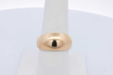 18k Yellow Gold Dome Ring 2.2 Grams Size 8 Eb0826owxde