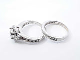 1.27cttw Diamond & 14k White Gold Bridal Set 6.3 Grams Size 6 Fw0326rexdu