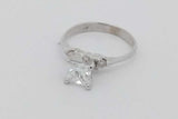0.54cttw Diamond Ring In 18k White Gold 2.4 Grams Size 4.25 Eb1026orxsa