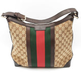 Gucci Monogram Vintage Canvas Web Hobo Bag Sd0625rpzdu