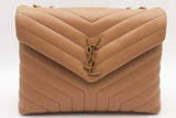 Yves Saint Laurent Chevron Quilted Leather Loulou Shoulder Bag Eb0626exzsa
