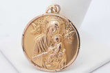 10k Yellow Gold Jesus & Mary Pendant 4.3 Grams Eb0726oxzsa