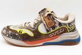 Gucci Ultrapace Rock Tejus Printed Sneakers Size 6 Eb0726lxzdu