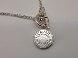 Hermes Amulettes Ex- Libris 0.925 Silver 16.1g Pendant Chain 16 In Do0525ooxde