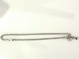 David Yurman Sterling Silver Diamond Quatrefoil Lariat Necklace 16.5 Inch Mk0726wzxmia