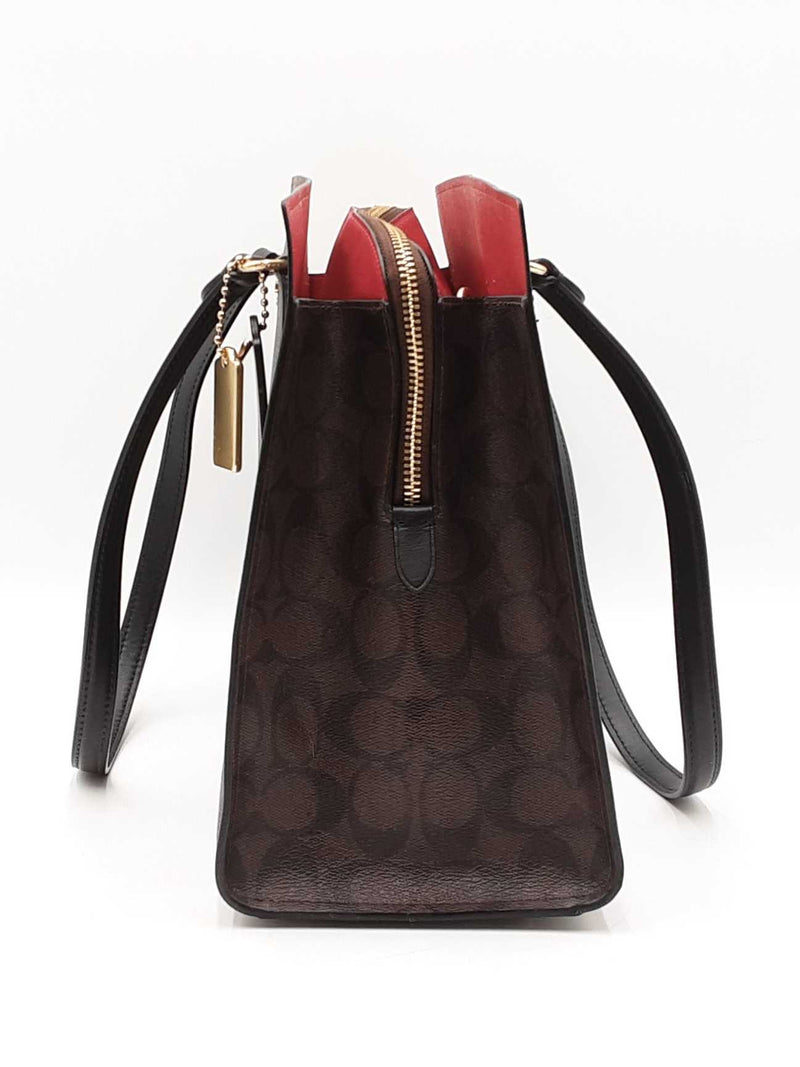 Coach Tatum Carryall Bag In Signature Coated Canvas Fw0825ozdu