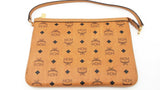 Mcm Cognac Visetos Zip Pouch Sd0126lzxdu