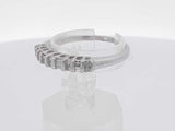 0.18 Cttw Diamond 10k White Gold Wrap Ring 2.2 Grams Size 8.5 Aa0425izsa