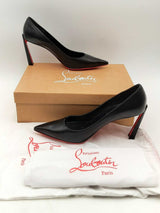 Christian Louboutin Condora Black Leather Pumps Size 40.5 Eb0125lorsa