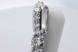 9.0cttw Diamond Cross Pendant In 14k White Gold 17.8 Grams Eb0726ixxzsa