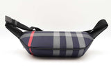 Burberry Sonny Bum Bag In Navy & Grey House Check Canvas Fabric Fw0126oexdu
