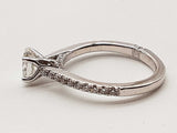 0.86 Cttw 18k White Gold 2.9g Ring Size 4.5 Do0526cxzde