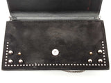 Christian Louboutin Loubi54 Embellished Black Suede Crossbody Bag Do0825pzxde