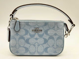 Coach Nolita 5 Signature Chambray Blue Denim Wristlet Do0824wxde