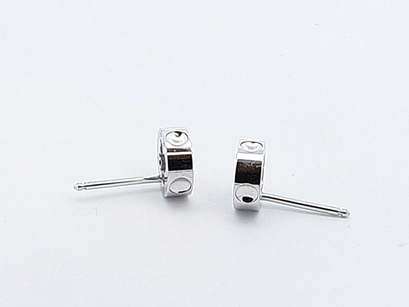 Louis Vuitton Empreinte Stud Earrings In 18k White Gold 3.1 Grams Fw1125rzxdu