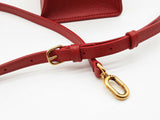 Balenciaga Red Leather Hourglass Top Handle Bag Eb0626rxzde