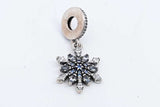 Pandora 925 Sterling Silver Snowflake Dangle Charm 2.9 Grams Eb0924rdu