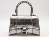 Balenciaga Hour Glass Silver Handbag Aa0426wrzsa