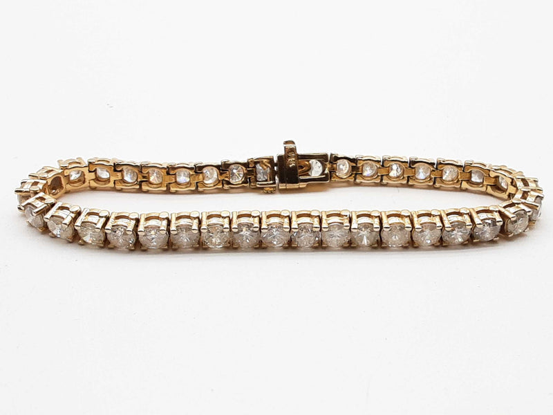 11.40 Cttw Diamonds 14k Yellow Gold 22.5g Tennis Bracelet 7 In Do0125wxzxde