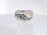 0.68 Cttw Diamond 14k Yellow And White Gold Ring 9.8 Grams Size 8 Aa0825ixzsa
