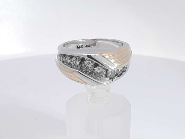 0.68 Cttw Diamond 14k Yellow And White Gold Ring 9.8 Grams Size 8 Aa0825ixzsa