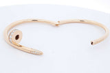 Cartier 18k Yellow Gold Juste Un Clou Diamond Bracelet 30.7g Size 16 Eb526crxzde