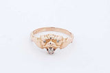 14k Yellow Gold Animal Like Ring With Diamonds 3.1 Grams Size 6 Eb0826oxzde