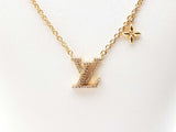 Louis Vuitton Lv Iconic Gold-tone Cubic Zirconia Necklace 18.5 Inch Fw0925lrzdu