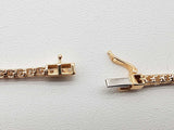 1.76 Cttw Lab Grown Diamonds 14k Gold 3.41g Tennis Bracelet 6.75 In Do0726srxde