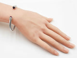David Yurman Cable Classics 925 & Amethyst Bangle 29.6 Grams 7 Inch Fw0426olxdu