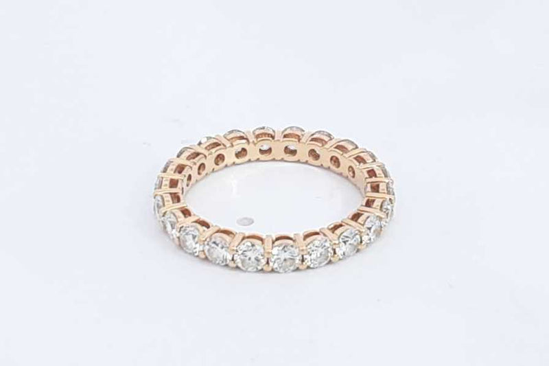 Tiffany & Co. Diamond Eternity Band In 18k Yellow Gold 2.5g Sz 6.25 Eb0724orxzsa