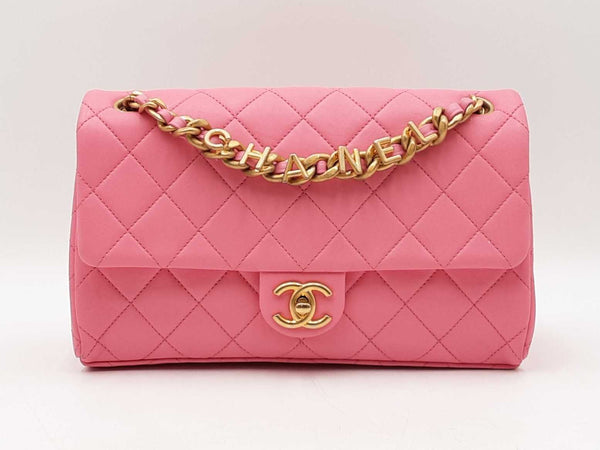 Chanel 23p Medium Classic Flap Bag In Pink Matelassé Calfskin Fw1025oxzxdu