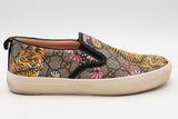 Gucci Gg Supreme Canvas Bengal Tiger Print Slip On Sneakers Size 38 Eb0426oxzsa