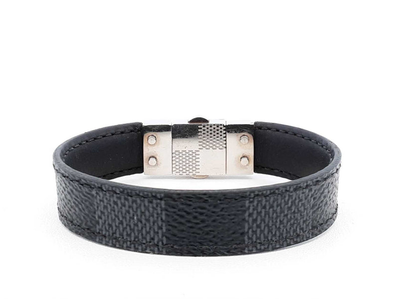Louis Vuitton Damier Graphite Check It Reversible Bracelet Fw0925lxzdu