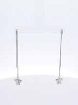 14k White Gold Airplane Threader Earrings 1.1 Grams Fw0626rzdu