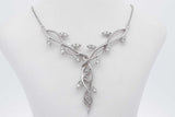 0.3cttw Diamond Botanical Pendant Necklace In 10k White Gold 8 Grams Eb0726wersa