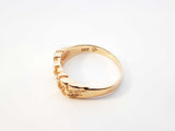 Diamond & 14k Yellow Gold Nugget Band 4.2 Grams Size 9.5 Fw0826pzxdu