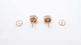 0.32 Cttw Diamond & 10k Yellow Gold Cluster Stud Earrings 2.6 Grams Fw0926lwzdu