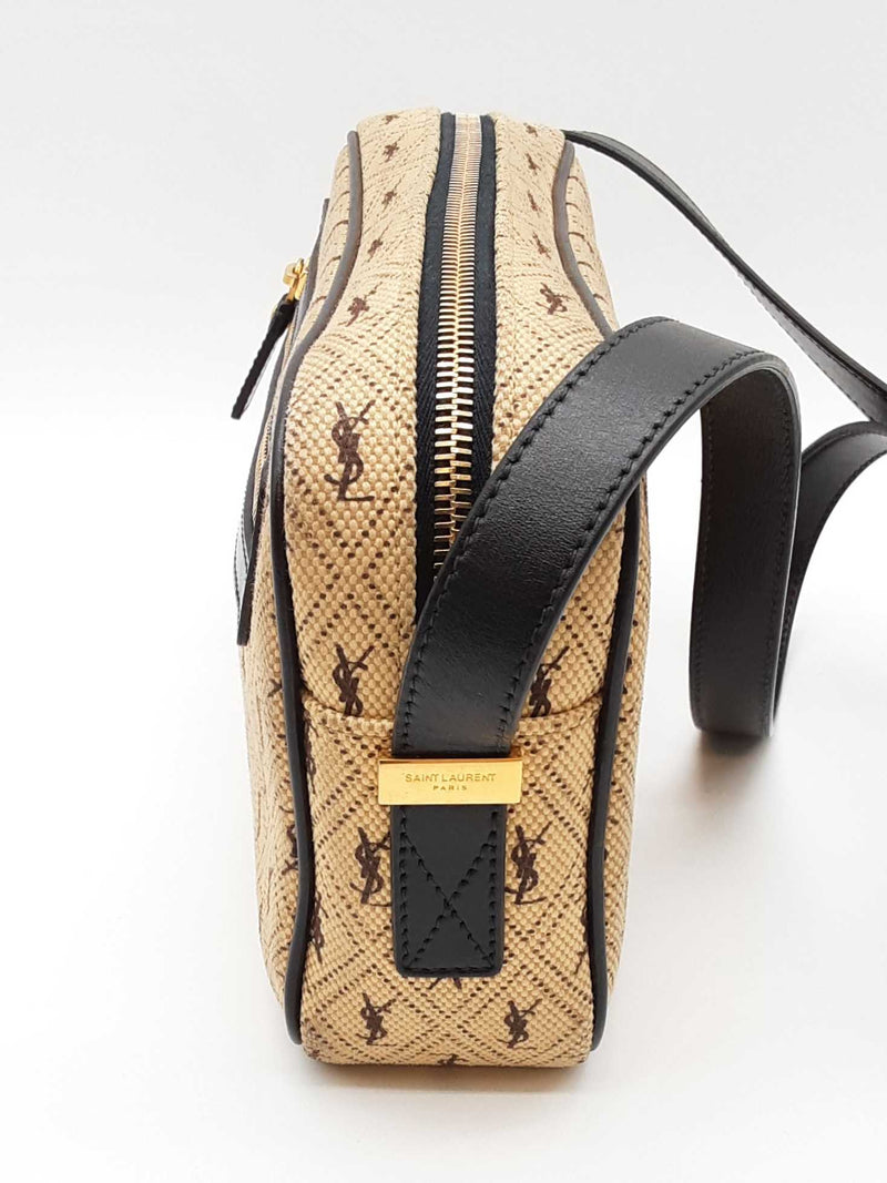 Ysl Saint Laurent Canvas Monogram All Over Camera Bag Sd1125wzxde