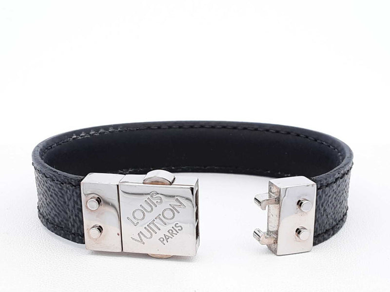 Louis Vuitton Damier Graphite Check It Reversible Bracelet Fw0925lxzdu